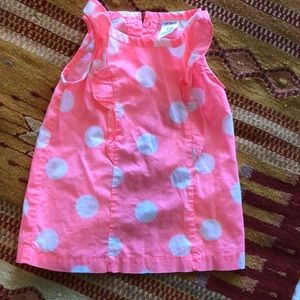 Cute orangey pink polka dot tank